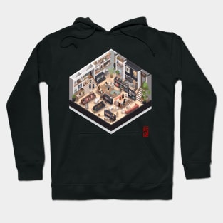 isometric Cat shop Hoodie